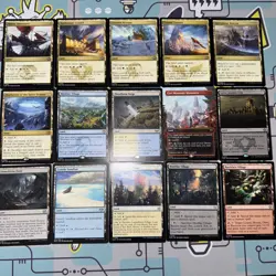 MTG *Rare & Other Land Lot Of 15 Duel Land Magic the Gathering TCG Land Lot X15 - Image 1