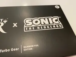 MTG Secret Lair x Sonic the Hedgehog Superdrop: Turbo Gear (Rainbow Foil) Sealed - Image 3