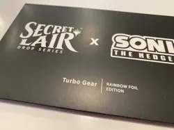 MTG Secret Lair x Sonic the Hedgehog Superdrop: Turbo Gear (Rainbow Foil) Sealed - Image 5