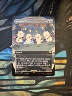 Moogles' Valor Final Fantasy Borderless Rare - Image 1
