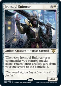 Ironsoul Enforcer - Commander: Kamigawa: Neon Dynasty #007/038 MTG Magic The Gat - Image 1