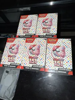 Pokemon TCG Scarlet and Violet 151 Booster Bundles Sealed Lot of 3 - Image 1
