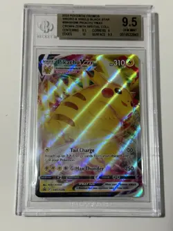 Pokemon TCG Pikachu VMAX SWSH286 Black Star Promo Beckett BGS Gem Mint 9.5 - Image 1