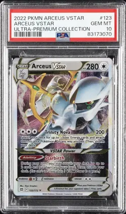 2022 POKEMON ARCEUS VSTAR ULTRA-PREMIUM COLLECTION #123 ARCEUS VSTAR PSA 10 - Image 1