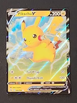Pikachu v 086/264 Swsh08: Fusion Strike Holo Pokemon TCG NM Condition - Image 1