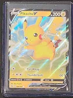 Pikachu v 086/264 Swsh08: Fusion Strike Holo Pokemon TCG NM Condition - Image 3
