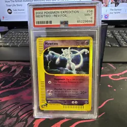 Pokemon Mewtwo Expedition Reverse Holo Rare #20 PSA 9 Mint - Image 1