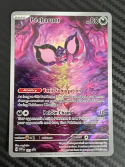 Pokemon TCG Pecharunt Promo Full Art 129 Scarlet & Violet Shrouded Fable NM - Image 1