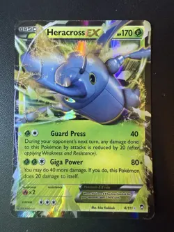 Heracross EX 4/111 XY-Furious Fists Holo Pokemon TCG MP - Image 1