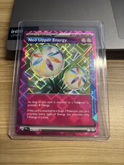 Pokemon TCG Neo Upper Energy 162/162 Temporal Forces ACE SPEC Rare Holo NM - Image 1