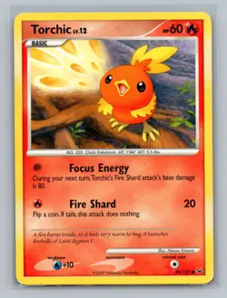 Pokemon TCG Torchic 99/127 Platinum Normal LP - Image 1