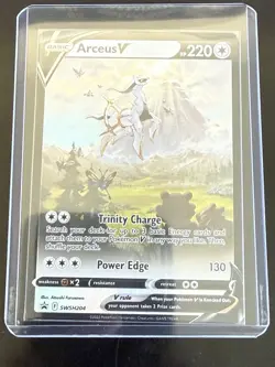 Arceus V SWSH204 Pokemon TCG Promo - Full Art Holo Near Mint NM - Image 3