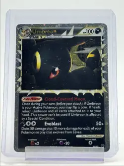 UMBREON 2010 POKEMON HEARTGOLD SOULSILVER UNLEASHED RARE HOLO 86/90 Q3726 - Image 1