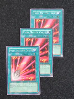 3 x YuGiOh Fairy Meteor Crush - DB1-EN178 - Rare - Unlimited Edition NM - Image 1