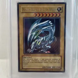Yu-Gi-Oh! 2002 Blue Eyes White Dragon Spanish SDK-001 1st Edition PSA 9 Pop 6 - Image 2