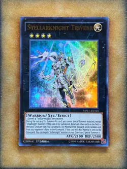 Yugioh Stellarknight Triverr MP15-EN165 Ultra Rare 1st Ed NM - Image 1