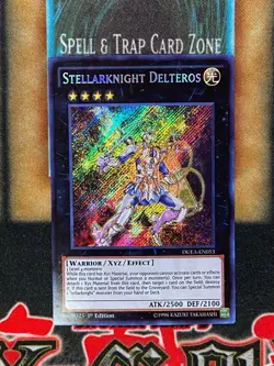 Yugioh Stellarknight Delteros DUEA-EN053 Secret Rare 1st Ed NM - Image 1