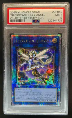 2025 Yu-Gi-Oh Trickstar Holly Angel Quarter Century Secret Rare QCAC-JP042 PSA 9 - Image 1