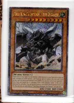 Yugioh True King Lithosagym, the Disaster Quarter Century Secret Rare RA04-EN275 - Image 1