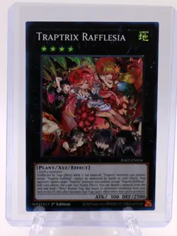 Yu-Gi-Oh TCG Traptrix Rafflesia : Ultra Rare 1st Edition RA02-EN034 MINT - Image 1