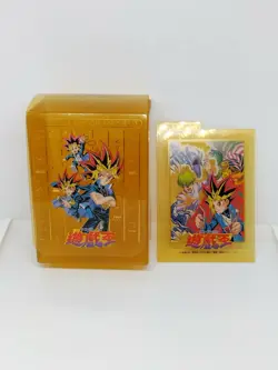 Yu-Gi-Oh! Season 0 1998 Bandai Memorial Edition Deck Box Gold Card Case - Image 1