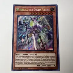 Witchcrafter Golem Aruru●YUGIOH●RIRA●SECRET RARE●ENGLISH●1st ED●NM●34229 - Image 1