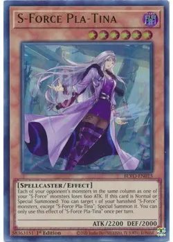 Yugioh - S-Force Pla-Tina (Ultra Rare) (1st Edition) - BLVO-EN015 P - Image 1