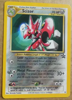 Scizor #33 Black Star Promo Pokemon Card LP - Image 1