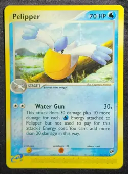 Pelipper 50/100 2003 EX-Sandstorm Uncommon Pokemon Card E-Reader Vintage - Image 1