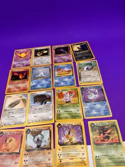 Pokemon 16 Cards Mixed Lot Vintage 1999 2000 Nice Lot Dark Cards Rare - Image 3