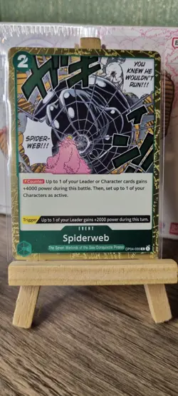 OP04-035 Spiderweb SINGLE One Piece TCG card - Image 1
