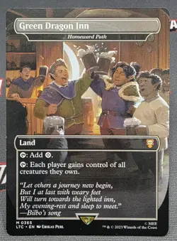 MTG Homeward Path- DAMAGED -The Lord of the Rings Commander Magic Card # 365 - Image 1