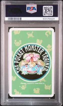 1996 POKEMON GREEN VERSION PLAYING CARDS 7 OF CLUBS #095 ONIX PSA 10 - Image 2