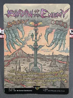 MTG Shadow of the Enemy- DAMAGED -The Lord of the Rings Magic Card # 735 - Image 1