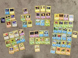 Pokemon Retro Vintage Holo Gengar 66 Cards Fossil Jungle Base Set 2 Team Rocket - Image 2