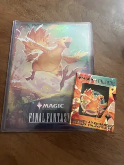 MTG Final Fantasy Chocobo Race Mini Poster & Pinfinity Pin - Image 1