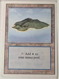 Island (B) - Revised Edition Core Set - Magic the Gathering MTG Nice! - Image 1