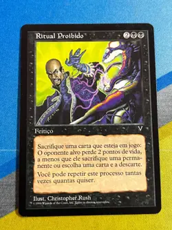 Magic the Gathering MTG Visions FORBIDDEN RITUAL Portuguese - Image 1