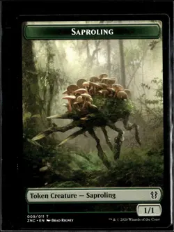 MTG Beast 7/11 Saporling 9/11 Token Commander: Zendikar Rising Lot 3 LP - Image 2