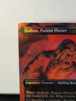 Magic The Gathering - MTG - LOTR - Gollum Patient Plotter - FOIL - BORDERLESS - Image 2