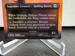 Magic The Gathering - MTG - LOTR - Gollum Patient Plotter - FOIL - BORDERLESS - Image 5