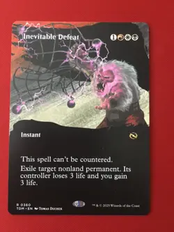 Inevitable Defeat (Borderless) Tarkir: Dragonstorm Regular - Image 1