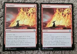 2x X2 Magic MTG Pyroblast Uncommon Eternal Masters 142 LP-NM - Image 1