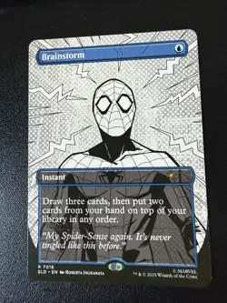 MTG Spider-Man BRAINSTORM #7016 Secret Lair Rare bonus card Non-Foil NM - Image 2