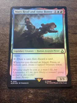 Mary Read and Anne Bonny 0061 Foil Universes Beyond: Assassin’s Creed MTG S2714* - Image 3