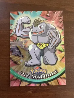 Pokemon Topps TV Animation Edition Machoke #67 Holo Foil + Regular - NM - Image 3