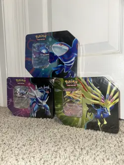 Pokemon TCG Azure Legends Tin - Set Of 3 - Factory Sealed - Image 1