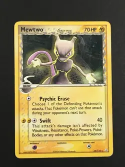 Mewtwo - 24/110 - Rare NM, English Pokemon EX Holon Phantoms - Image 1