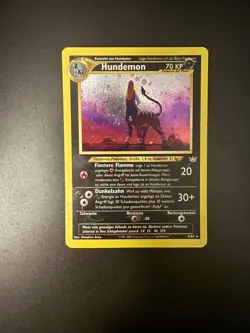 Hundemon (Houndoom) 8/64 Neo Revelation (German Language) Holo Pokemon - Image 1
