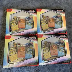 Pokemon TCG Scarlet & Violet Prismatic Evolutions Poster Collection Box Lot Of 4 - Image 1